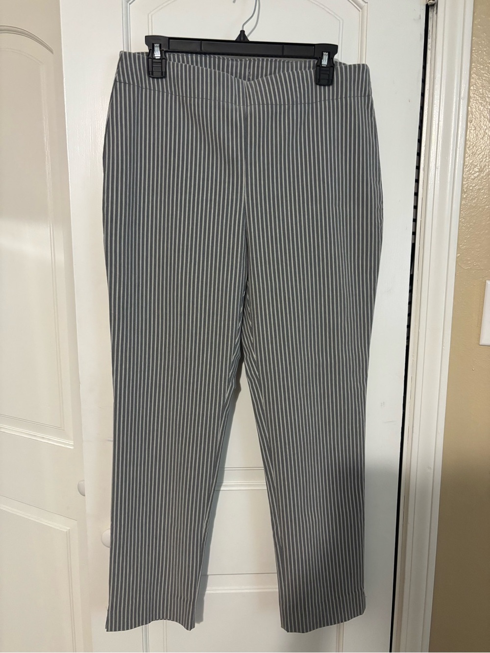 Classic Gray Pinstripe Pants